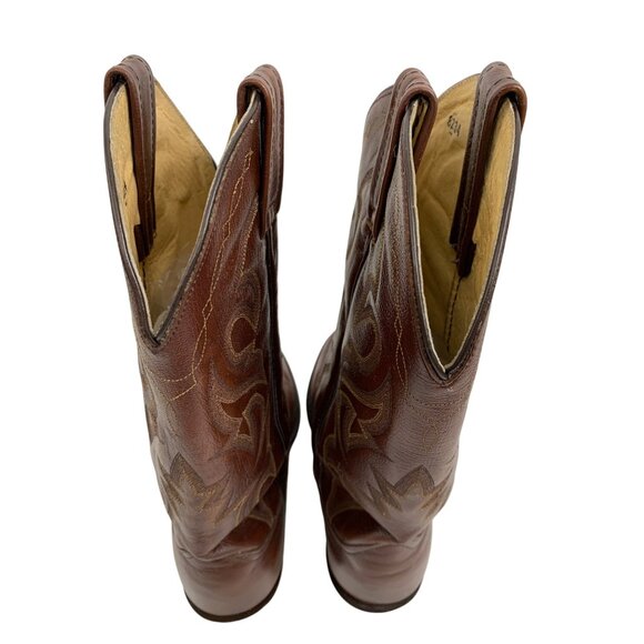 Dan Post Mens Milwaukee Leather Cowboy Boots Size 7.5 EW Mexico G10647 - Picture 11 of 13